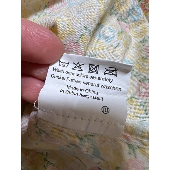 Spring Easter Pastel Twee Kidcore Coquette Floral Spring Church Midi Dress jr 12 - Picture 8 of 12